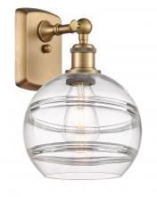  516-1W-BB-G556-8CL - Rochester - 1 Light - 8 inch - Brushed Brass - Sconce