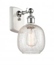  516-1W-WPC-G105 - Belfast - 1 Light - 6 inch - White Polished Chrome - Sconce