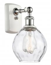  516-1W-WPC-G362 - Waverly - 1 Light - 6 inch - White Polished Chrome - Sconce