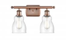  516-2W-AC-G394 - Ellery - 2 Light - 15 inch - Antique Copper - Bath Vanity Light