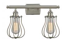  516-2W-SN-CE513 - Muselet - 2 Light - 16 inch - Brushed Satin Nickel - Bath Vanity Light