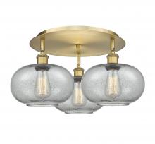  516-3C-BB-G247 - Gorham - 3 Light - 21 inch - Brushed Brass - Flush Mount