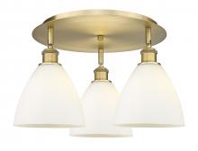  516-3C-BB-GBD-751 - Bristol - 3 Light - 19 inch - Brushed Brass - Flush Mount