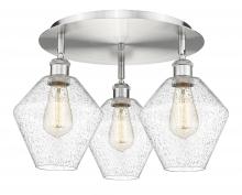  516-3C-SN-G654-8 - Cindyrella - 3 Light - 20 inch - Satin Nickel - Flush Mount