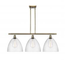  516-3I-AB-GBD-124 - Bristol - 3 Light - 39 inch - Antique Brass - Cord hung - Island Light