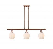  516-3I-AC-G461-6 - Norfolk - 3 Light - 36 inch - Antique Copper - Cord hung - Island Light