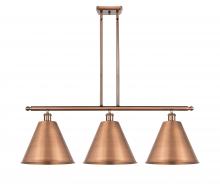  516-3I-AC-MBC-12-AC - Berkshire - 3 Light - 39 inch - Antique Copper - Cord hung - Island Light