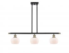  516-3I-BAB-G91 - Fenton - 3 Light - 36 inch - Black Antique Brass - Cord hung - Island Light