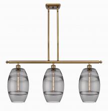  516-3I-BB-G557-8SM - Vaz - 3 Light - 36 inch - Brushed Brass - Cord hung - Island Light