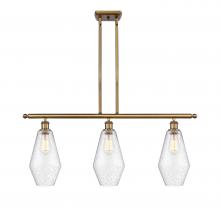  516-3I-BB-G654-7 - Cindyrella - 3 Light - 36 inch - Brushed Brass - Cord hung - Island Light