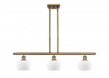  516-3I-BB-G91 - Fenton - 3 Light - 36 inch - Brushed Brass - Cord hung - Island Light