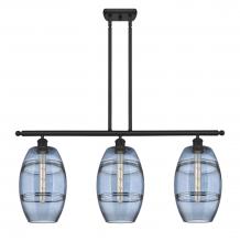  516-3I-BK-G557-8BL - Vaz - 3 Light - 36 inch - Matte Black - Cord hung - Island Light