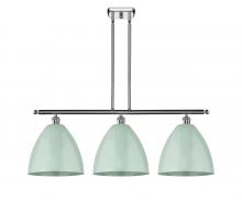  516-3I-PC-MBD-12-SF - Plymouth - 3 Light - 39 inch - Polished Chrome - Cord hung - Island Light