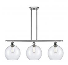  516-3I-SN-G124-10 - Athens - 3 Light - 37 inch - Brushed Satin Nickel - Stem Hung - Island Light