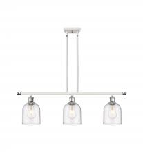  516-3I-WPC-G558-6SDY - Bella - 3 Light - 36 inch - White Polished Chrome - Cord hung - Island Light