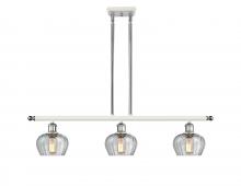  516-3I-WPC-G92 - Fenton - 3 Light - 36 inch - White Polished Chrome - Cord hung - Island Light