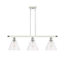  516-3I-WPC-GBC-82 - Berkshire - 3 Light - 36 inch - White Polished Chrome - Cord hung - Island Light