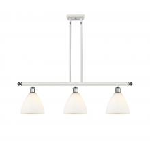  516-3I-WPC-GBD-751 - Bristol - 3 Light - 36 inch - White Polished Chrome - Cord hung - Island Light