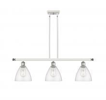  516-3I-WPC-GBD-754 - Bristol - 3 Light - 36 inch - White Polished Chrome - Cord hung - Island Light