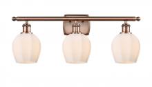  516-3W-AC-G461-6 - Norfolk - 3 Light - 26 inch - Antique Copper - Bath Vanity Light