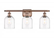  516-3W-AC-G558-6CL - Bella - 3 Light - 26 inch - Antique Copper - Bath Vanity Light