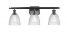  516-3W-BK-G382 - Castile - 3 Light - 26 inch - Matte Black - Bath Vanity Light