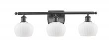  516-3W-OB-G91 - Fenton - 3 Light - 27 inch - Oil Rubbed Bronze - Bath Vanity Light