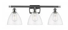  516-3W-PC-GBD-752 - Bristol - 3 Light - 28 inch - Polished Chrome - Bath Vanity Light