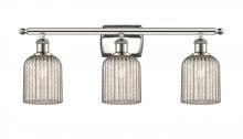  516-3W-PN-G559-5ME - Bridal Veil - 3 Light - 25 inch - Polished Nickel - Bath Vanity Light