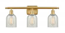  516-3W-SG-G2511 - Caledonia - 3 Light - 25 inch - Satin Gold - Bath Vanity Light