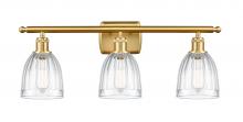  516-3W-SG-G442 - Brookfield - 3 Light - 26 inch - Satin Gold - Bath Vanity Light