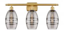  516-3W-SG-G557-6SM - Vaz - 3 Light - 26 inch - Satin Gold - Bath Vanity Light