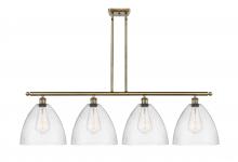  516-4I-AB-GBD-124 - Bristol - 4 Light - 50 inch - Antique Brass - Cord hung - Island Light