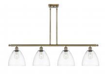  516-4I-AB-GBD-92 - Bristol - 4 Light - 48 inch - Antique Brass - Cord hung - Island Light