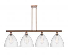  516-4I-AC-GBD-124 - Bristol - 4 Light - 50 inch - Antique Copper - Cord hung - Island Light