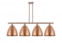  516-4I-AC-MBD-12-AC - Bristol - 4 Light - 50 inch - Antique Copper - Cord hung - Island Light