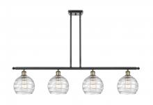 Innovations Lighting 516-4I-BAB-G1213-8 - Athens Deco Swirl - 4 Light - 48 inch - Black Antique Brass - Cord hung - Island Light