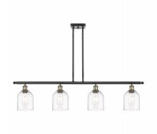  516-4I-BAB-G558-6CL - Bella - 4 Light - 48 inch - Black Antique Brass - Cord hung - Island Light