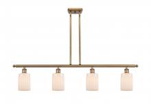  516-4I-BB-G341 - Hadley - 4 Light - 48 inch - Brushed Brass - Cord hung - Island Light