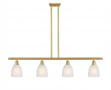  516-4I-SG-G441 - Brookfield - 4 Light - 48 inch - Satin Gold - Cord hung - Island Light