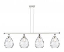  516-4I-WPC-G372 - Waverly - 4 Light - 48 inch - White Polished Chrome - Cord hung - Island Light