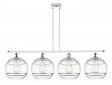  516-4I-WPC-G556-12CL - Rochester - 4 Light - 50 inch - White Polished Chrome - Cord hung - Island Light