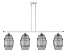  516-4I-WPC-G557-8SM - Vaz - 4 Light - 48 inch - White Polished Chrome - Cord hung - Island Light