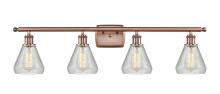  516-4W-AC-G275 - Conesus - 4 Light - 36 inch - Antique Copper - Bath Vanity Light