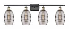  516-4W-BAB-G557-6SM - Vaz - 4 Light - 36 inch - Black Antique Brass - Bath Vanity Light