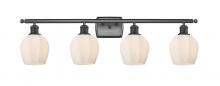  516-4W-BK-G461-6 - Norfolk - 4 Light - 36 inch - Matte Black - Bath Vanity Light