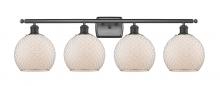  516-4W-OB-G121-8CSN - Farmhouse Chicken Wire - 4 Light - 38 inch - Oil Rubbed Bronze - Bath Vanity Light