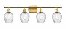  516-4W-SG-G292 - Salina - 4 Light - 36 inch - Satin Gold - Bath Vanity Light