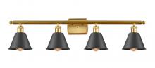  516-4W-SG-M8-BK - Smithfield - 4 Light - 37 inch - Satin Gold - Bath Vanity Light