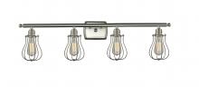  516-4W-SN-CE513 - Muselet - 4 Light - 36 inch - Brushed Satin Nickel - Bath Vanity Light